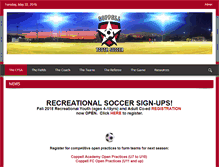 Tablet Screenshot of coppellyouthsoccer.com